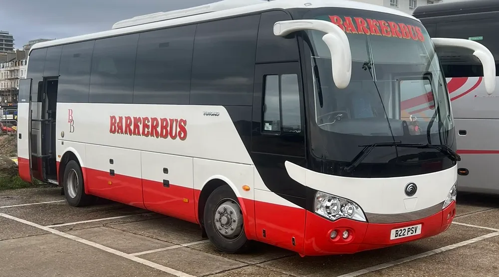 A Barker Bus 35 seat midicoach