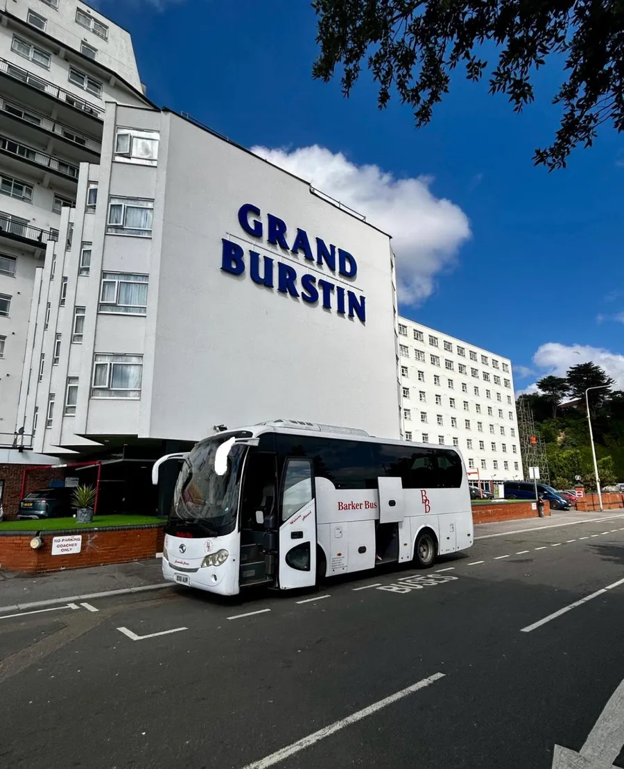 A Barker Bus coach on a day trip